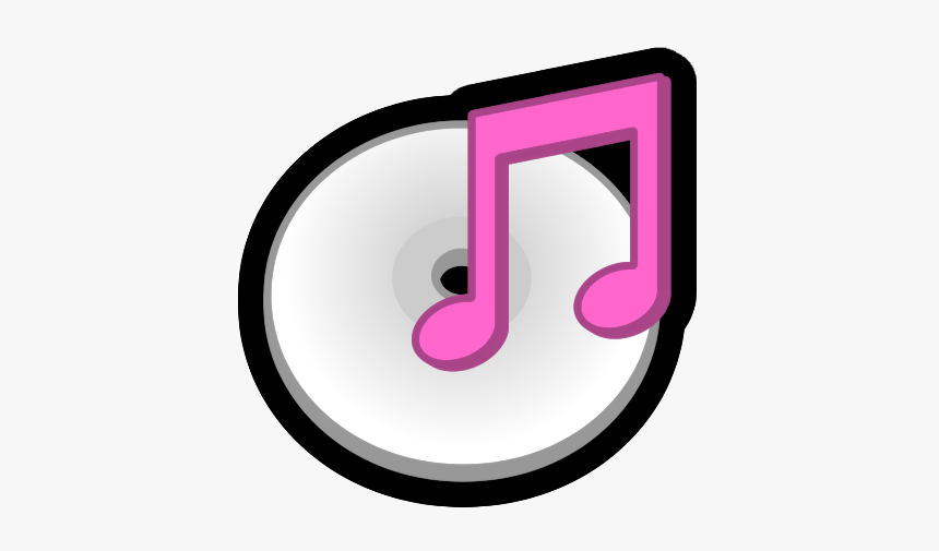 #cd #music #icon #musicalnotes #pink #white #ftestickers - Itunes Sticker, HD Png Download, Free Download