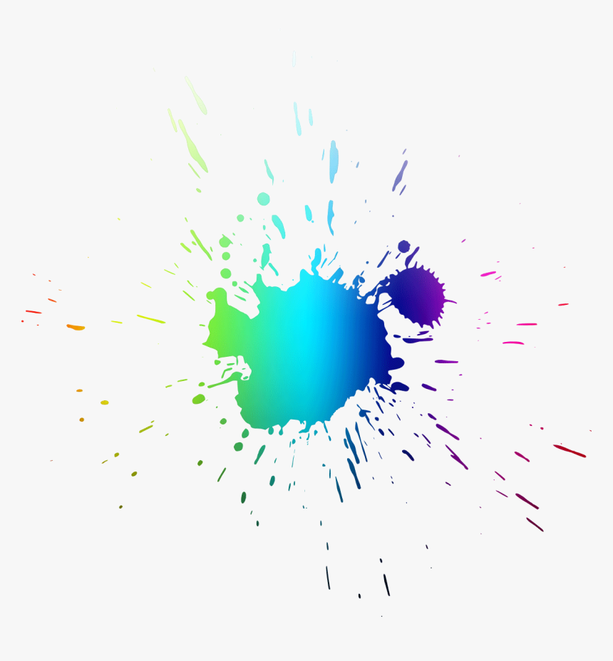 In Bursts Of Colour - Ink Splatter Transparent Background, HD Png Download, Free Download