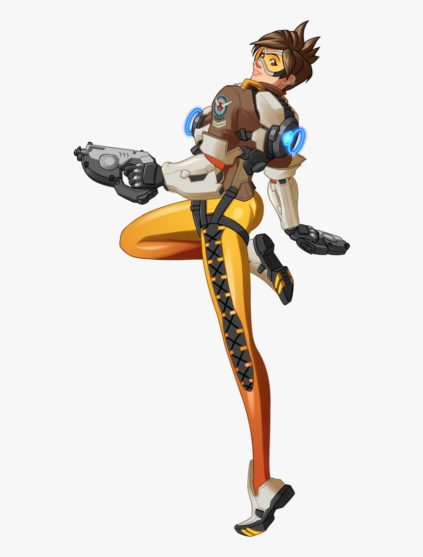 Transparent Pose Png - Tracer Overwatch Concept Art, Png Download, Free Download