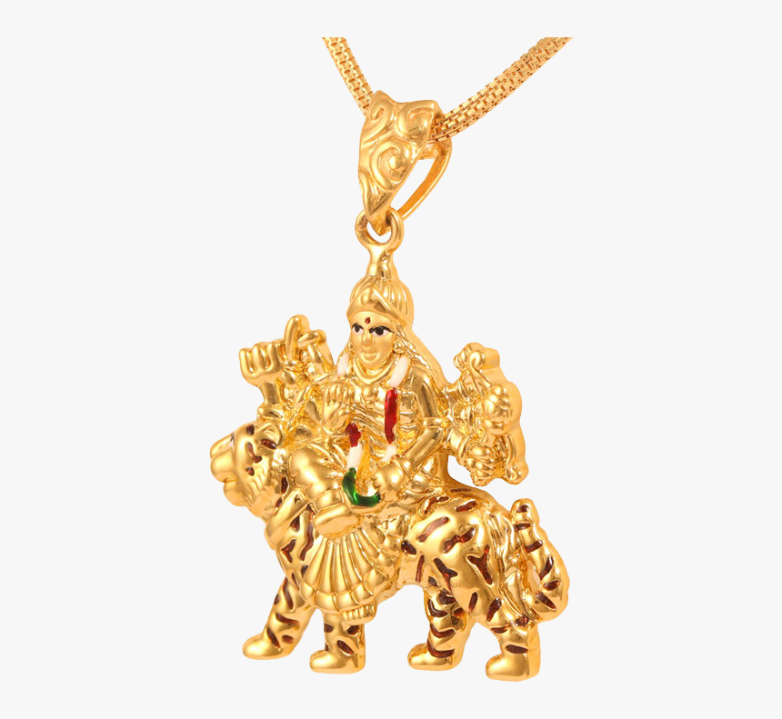 Durga Pendant Gold, HD Png Download, Free Download