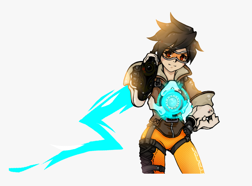 Tracer Overwatch Tracer, Paint Tool Sai, Painting Tools, - Cartoon, HD Png Download, Free Download