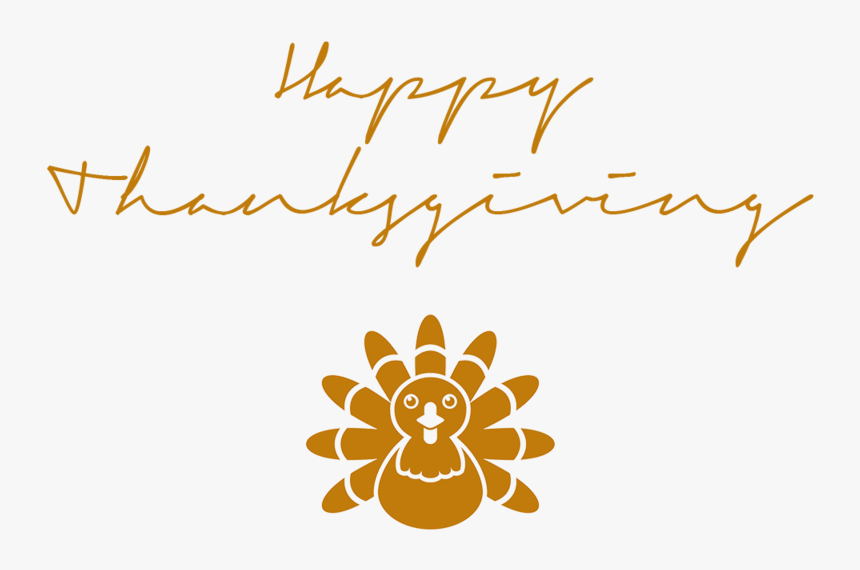 Happy Thanksgiving Signature Turkey Icon - Happy Thanksgiving Transparent, HD Png Download, Free Download