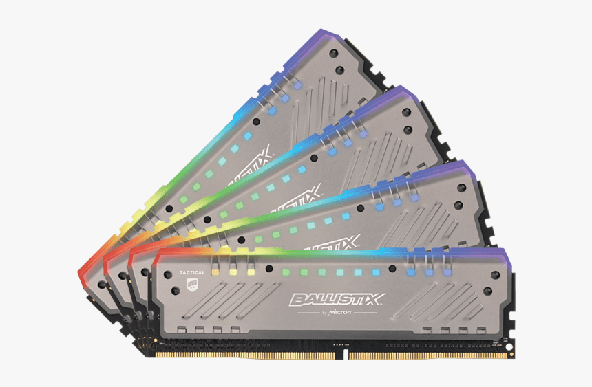 32gb Kit Ballistix Tactical Tracer Rgb Ddr4 2666mhz, - Ddr4 Ballistix Tactical Tracer Rgb Png, Transparent Png, Free Download