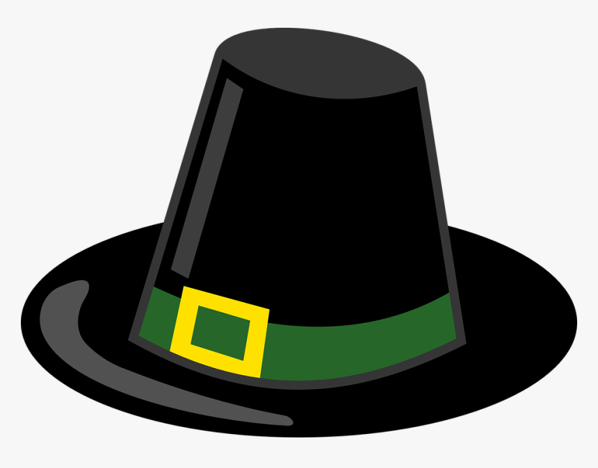 Happy Thanksgiving - Clip Art Pilgrim Hat, HD Png Download, Free Download