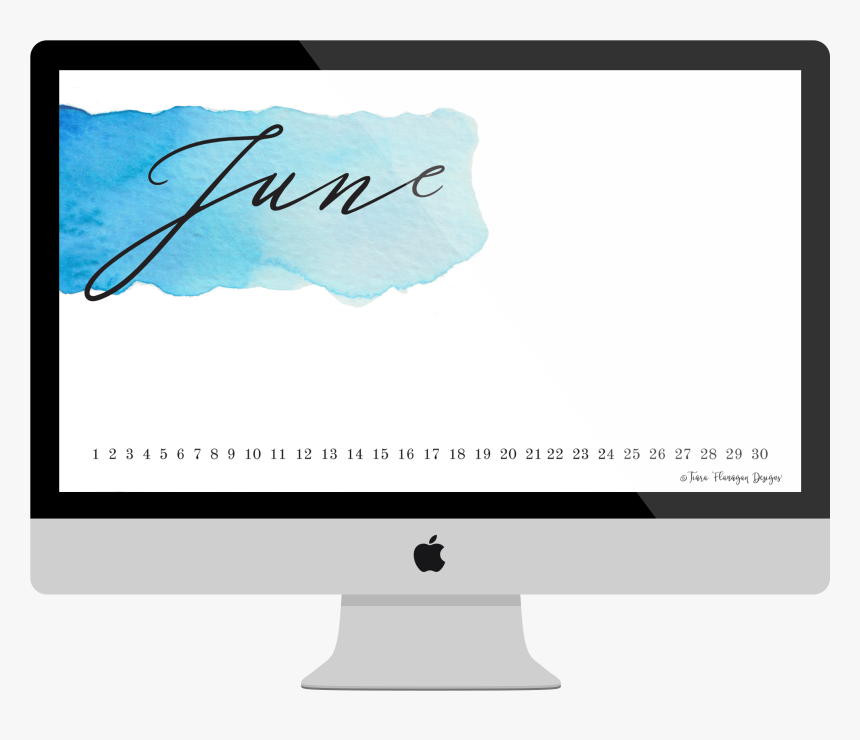 June Watercolor Screensaver - Computer Monitor, HD Png Download, Free Download