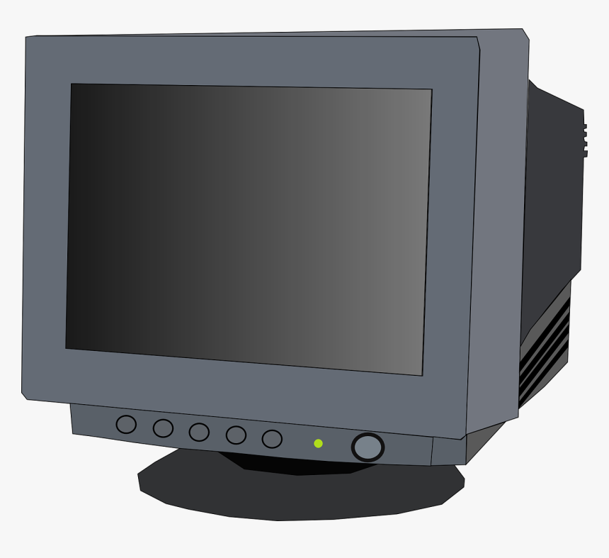 Computer Set - Crt Monitor Clipart, HD Png Download, Free Download