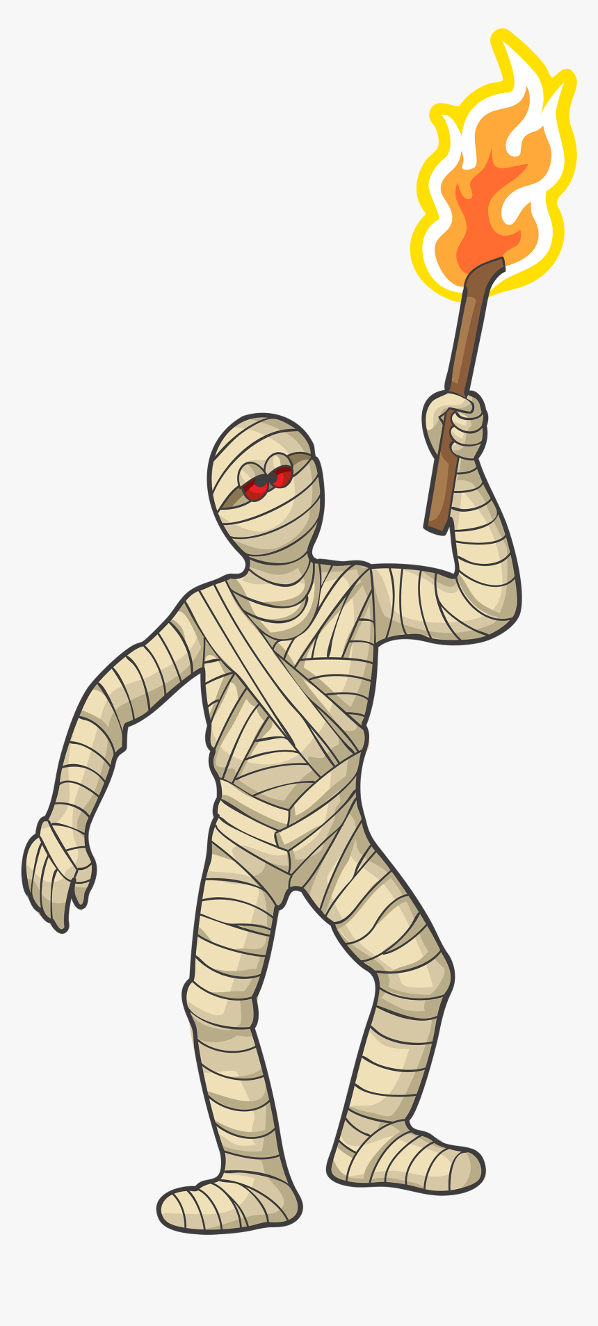 Mummy With Torch - Mummy Png, Transparent Png, Free Download