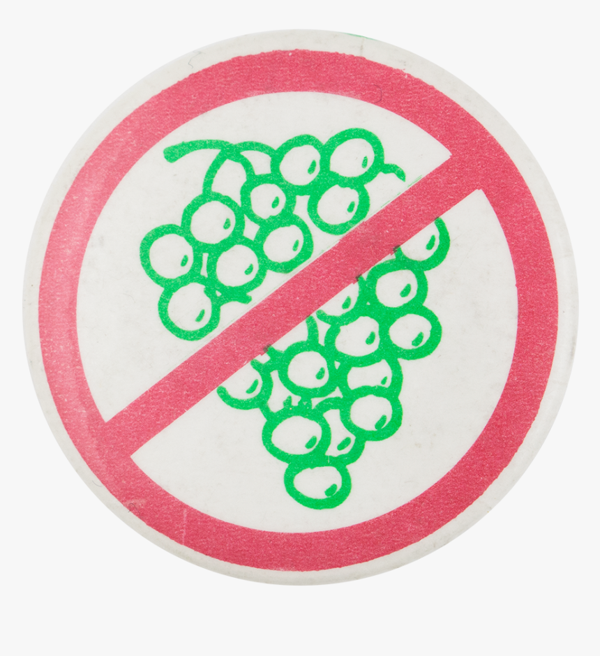 No Grapes Symbol Cause Button Museum - Circle, HD Png Download, Free Download