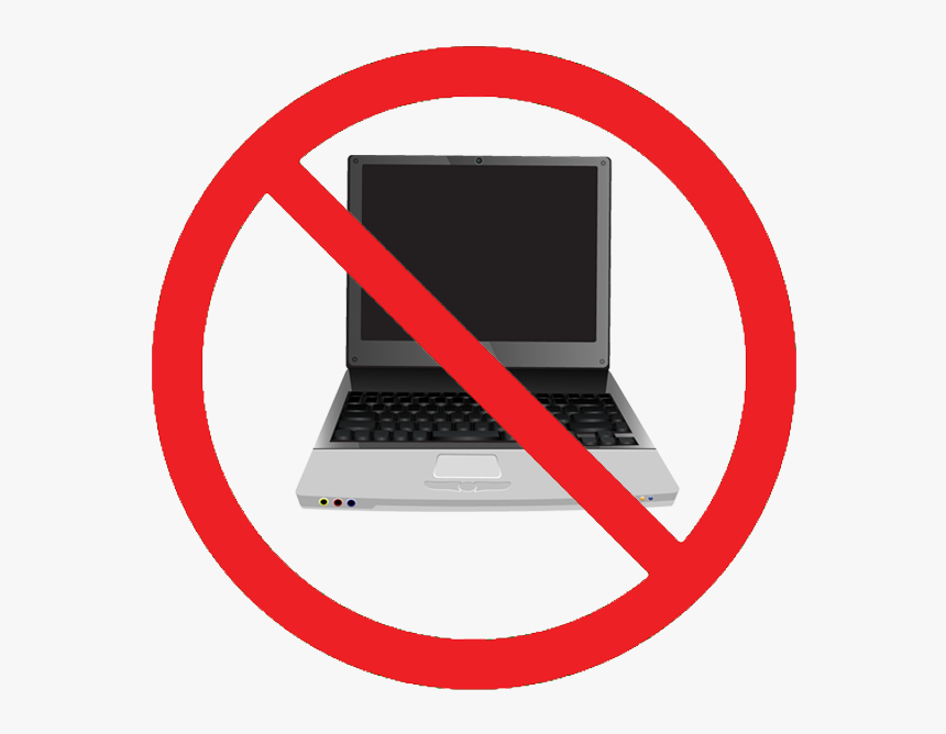 Free Computer Symbol Cliparts - No Cell Phones Or Laptops, HD Png Download, Free Download