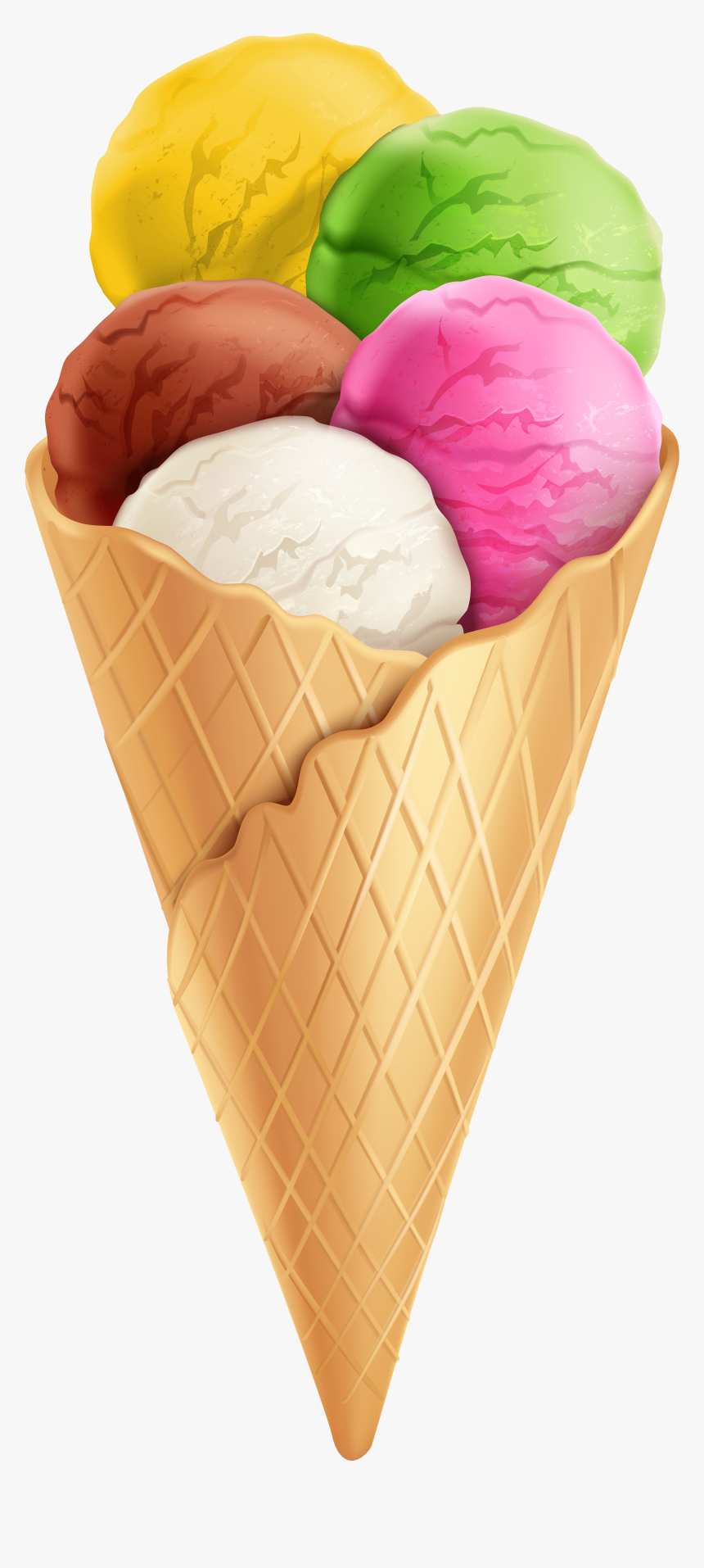 Pink Clipart Ice Cream Cone - Ice Cream Cone, HD Png Download, Free Download