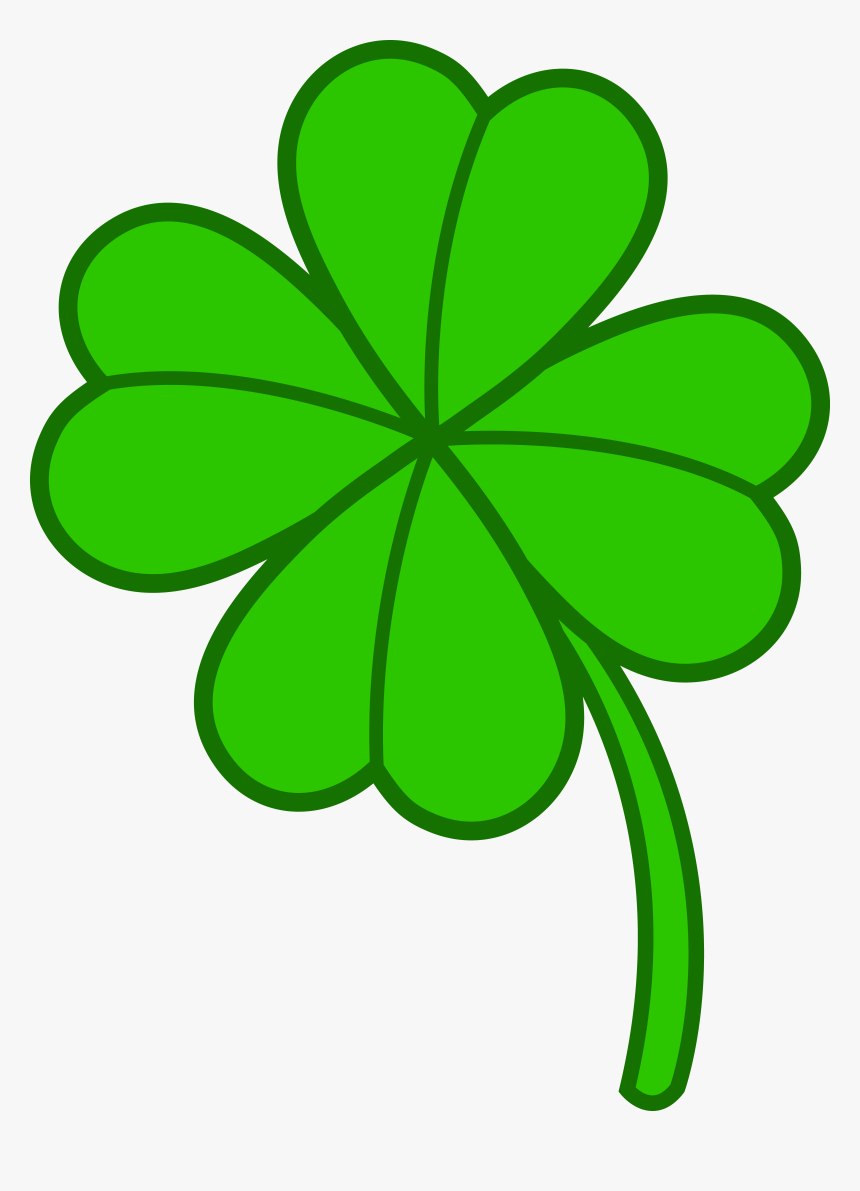 Transparent Good Luck Png Simple Four Leaf Clover Png Download Kindpng