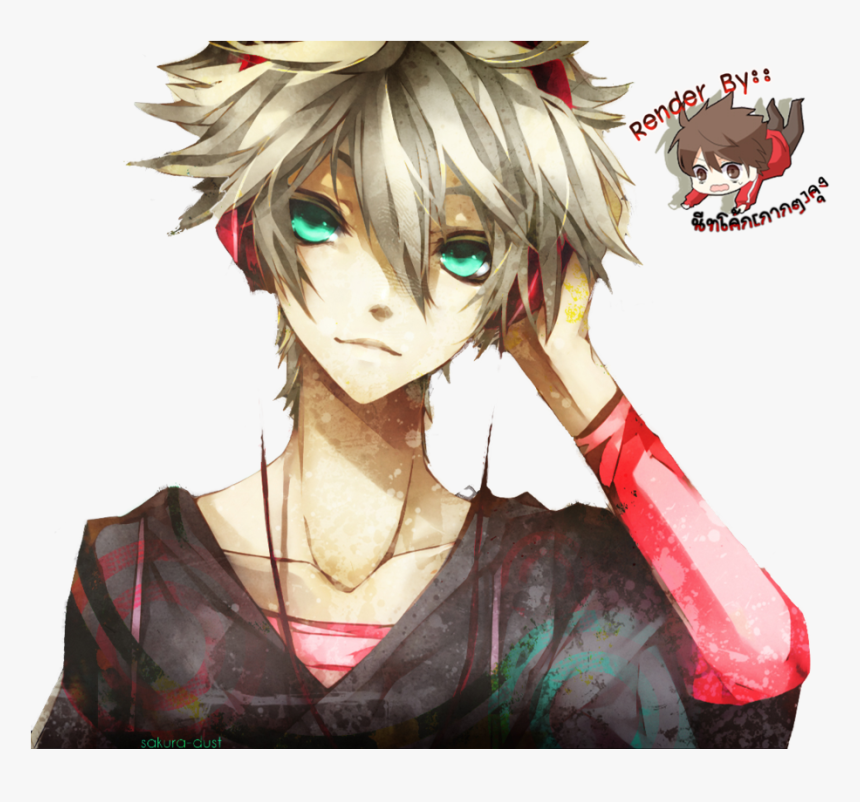 Anime Guy Render By Hohoemi Happi - Anime Boy With Blonde Hair, HD Png Download, Free Download