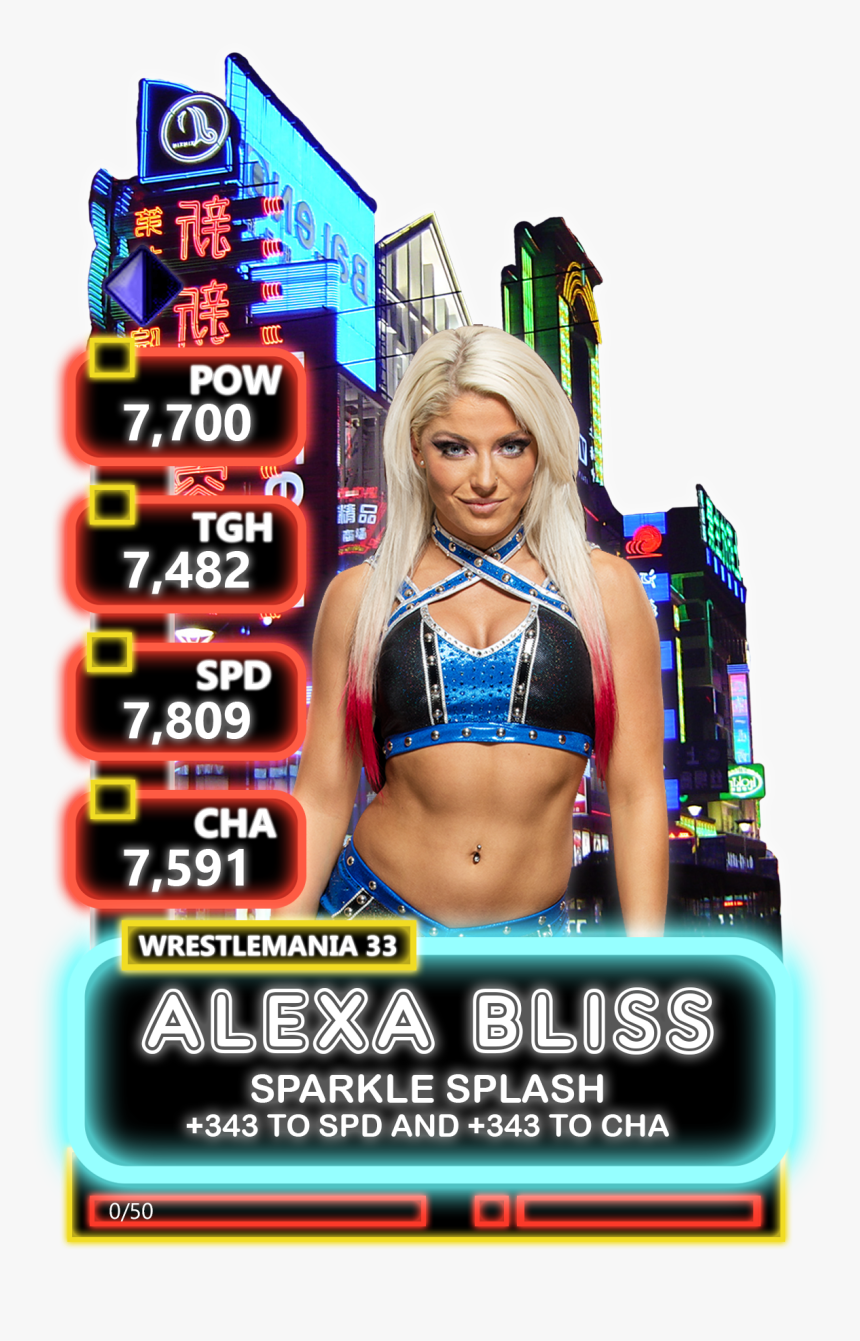 Wwe Supercard Card Alexa Bliss, HD Png Download, Free Download