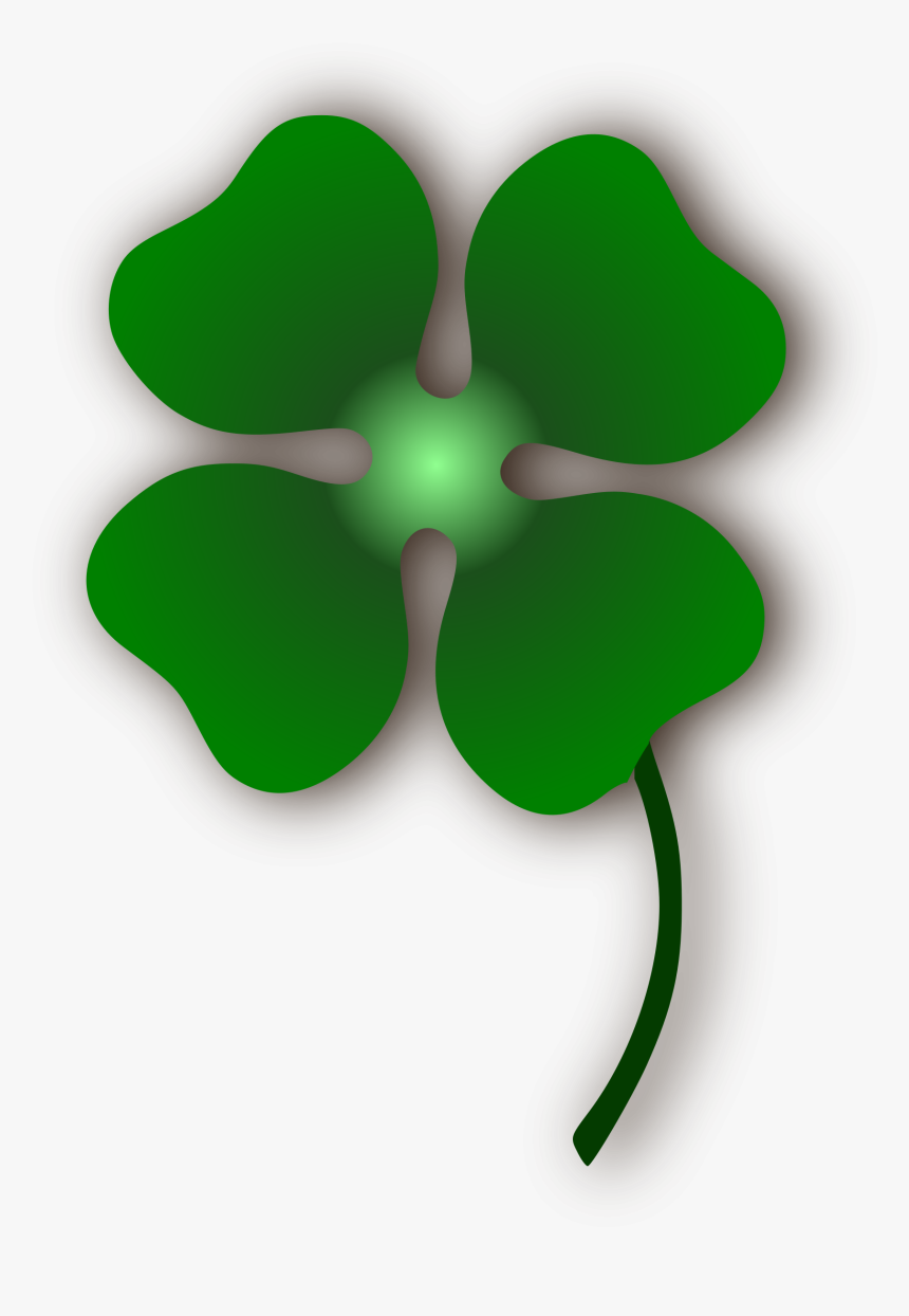 Four Leaf Clover Clipart To Print - Clipart 4 Leaf Clover Transparent, HD Png Download, Free Download