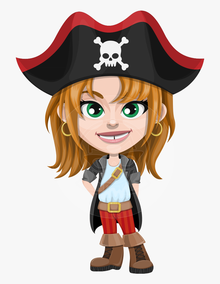 Transparent Cartoon Pirate Png - Female Pirate Cartoon Characters, Png Download, Free Download