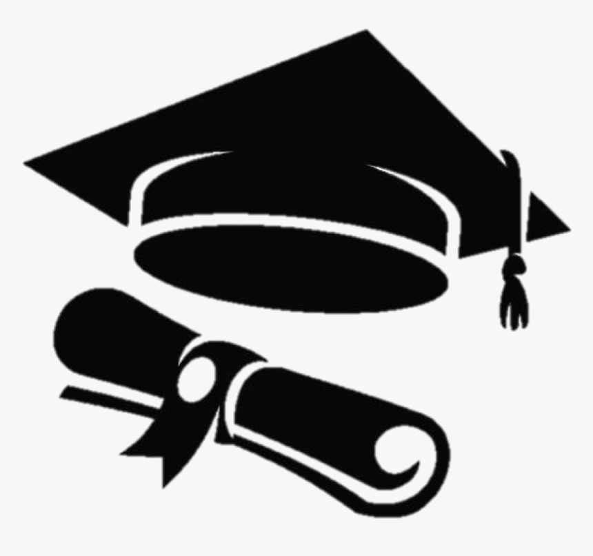 Diploma - Clip Art Graduation Cap And Scroll, HD Png Download, Free Download