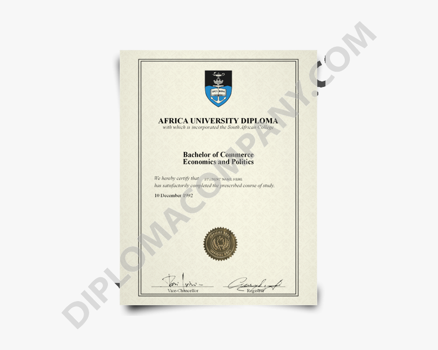 Fake Diploma South Africa - University Of Cape Town, HD Png Download, Free Download