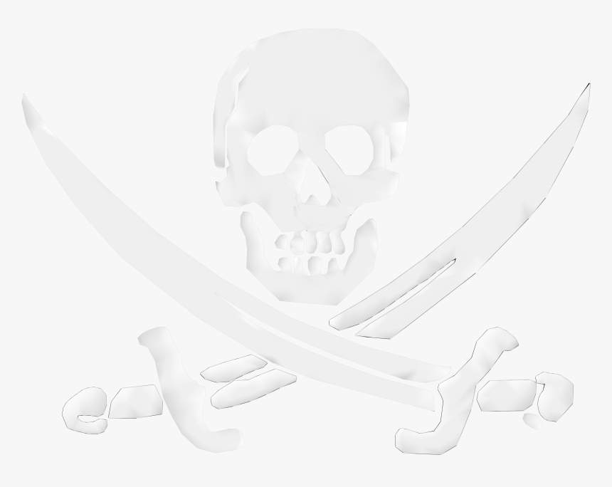 Skull Pirate Png 4k Clipart - Jolly Roger Pirates Of The Caribbean Flag, Transparent Png, Free Download