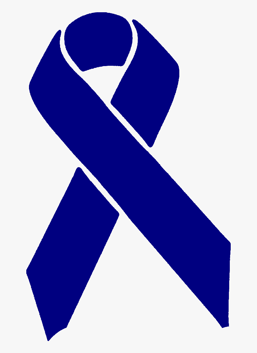 Navy Blue Ribbon - Light Blue And Dark Blue Ribbon, HD Png Download, Free Download