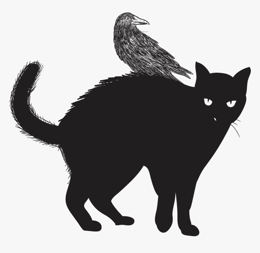 Black Cat Felidae Halloween Clip Art - Halloween Printables Black Cat, HD Png Download, Free Download