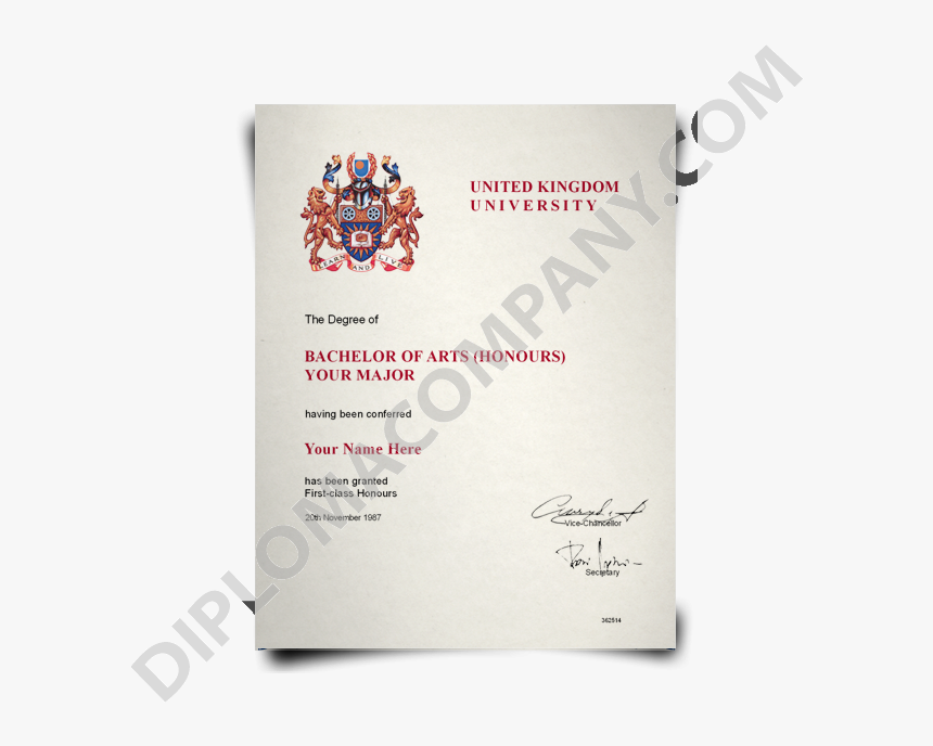 Fake Diploma Uk - Open University Degree Certificate, HD Png Download, Free Download