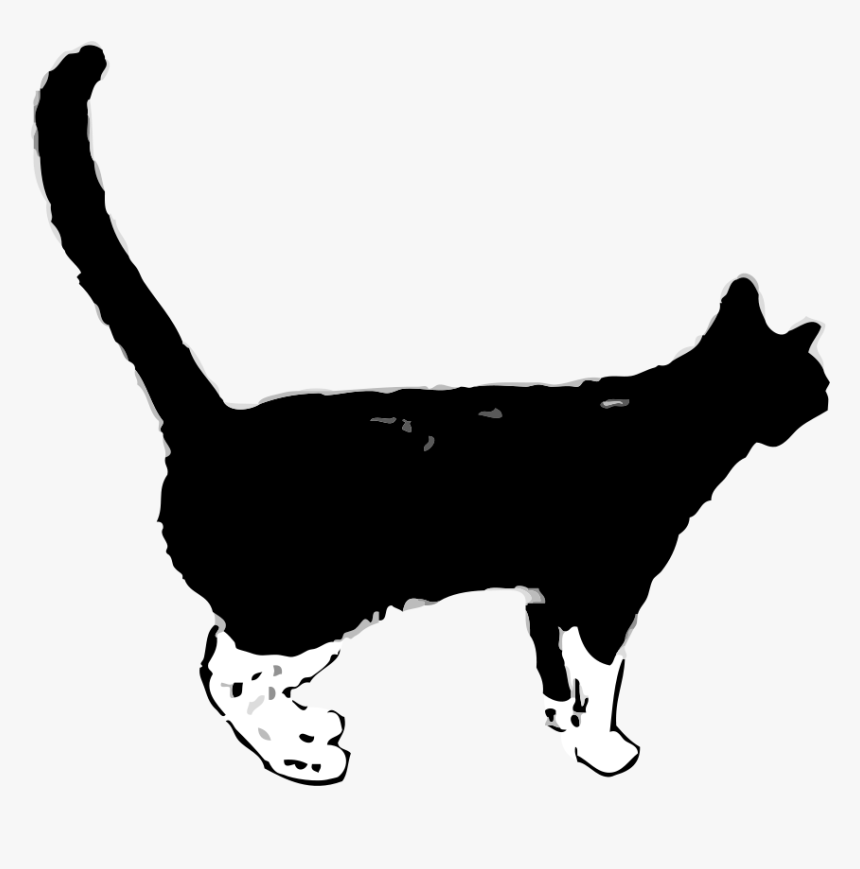 Black Cat Svg Clip Arts - Vector Cat Gif, HD Png Download, Free Download
