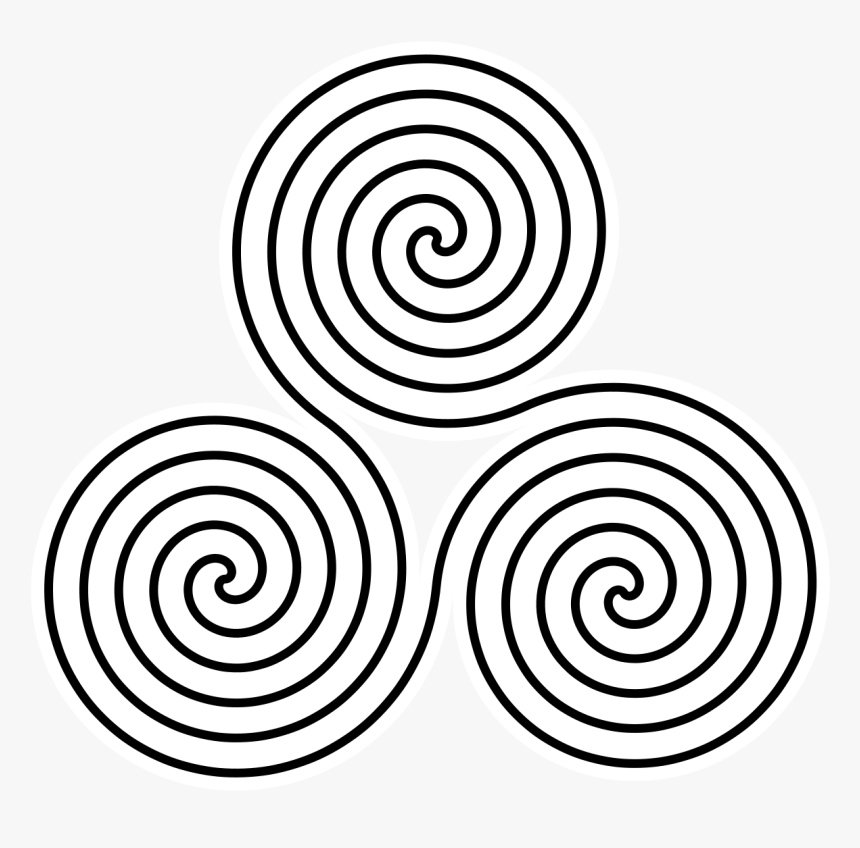 Triple Spiral Symbol - Triple Spiral Png, Transparent Png, Free Download