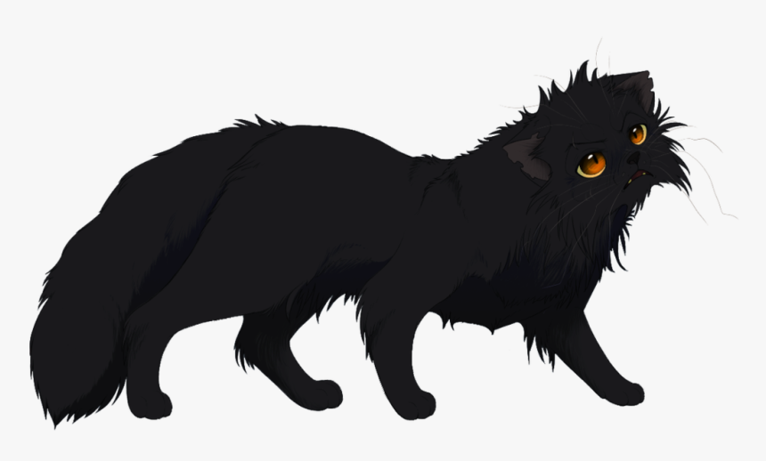 Black-cat - Black Anime Cat Transparent, HD Png Download, Free Download