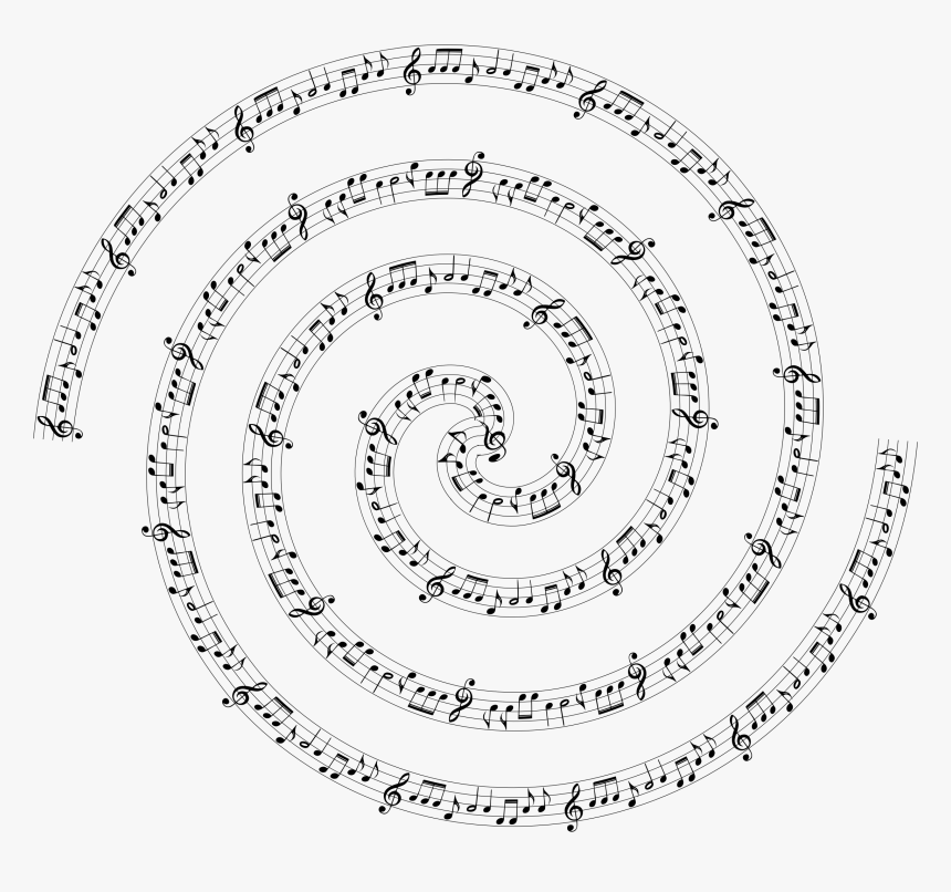 Music Note Spiral Png , Png Download - Music Notes Spiral Png, Transparent Png, Free Download