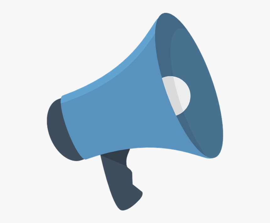 Vector Megaphone Blue - Transparent Background Loudspeaker Icon, HD Png Download, Free Download