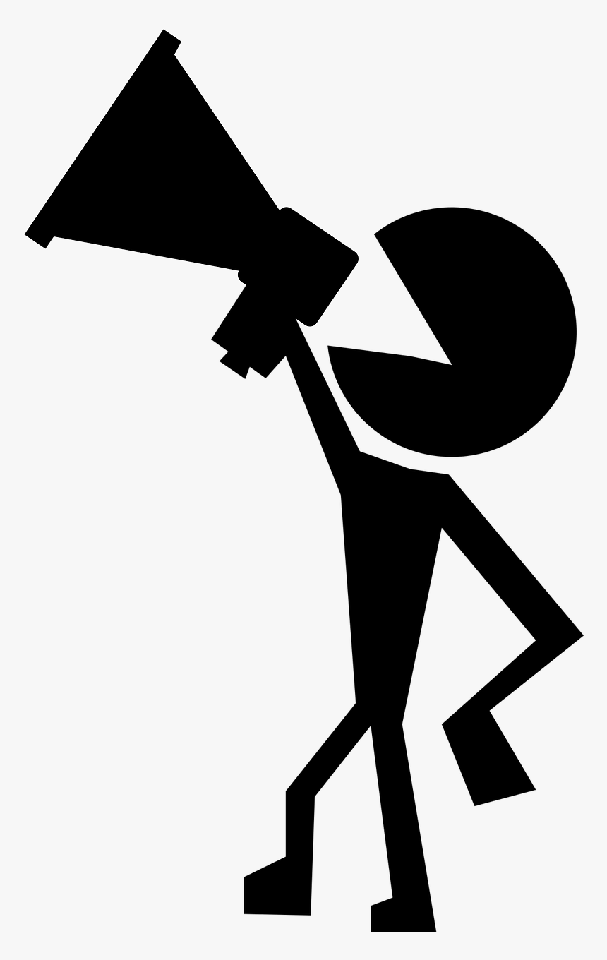 Transparent Megaphone Clipart Png - Cartoon Of Someone Speaking, Png Download, Free Download