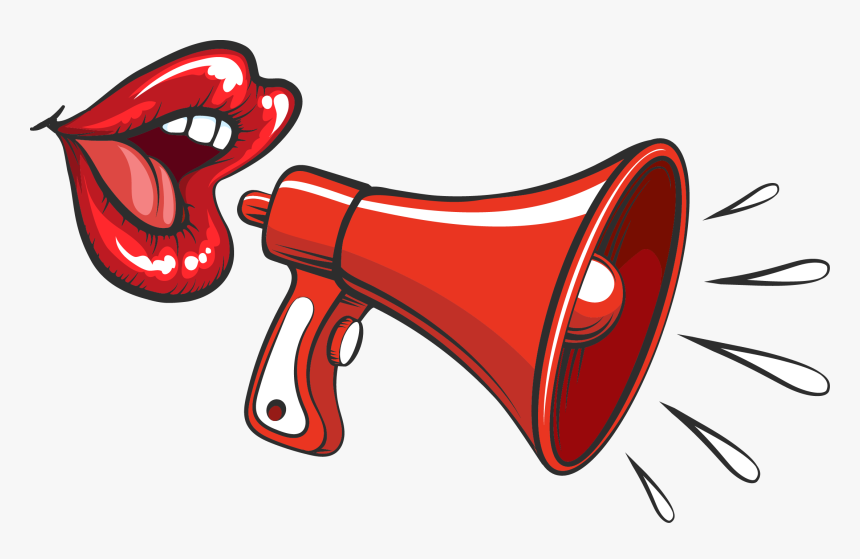 Mouth Megaphone Clipart , Png Download - Mouth With Megaphone, Transparent Png, Free Download