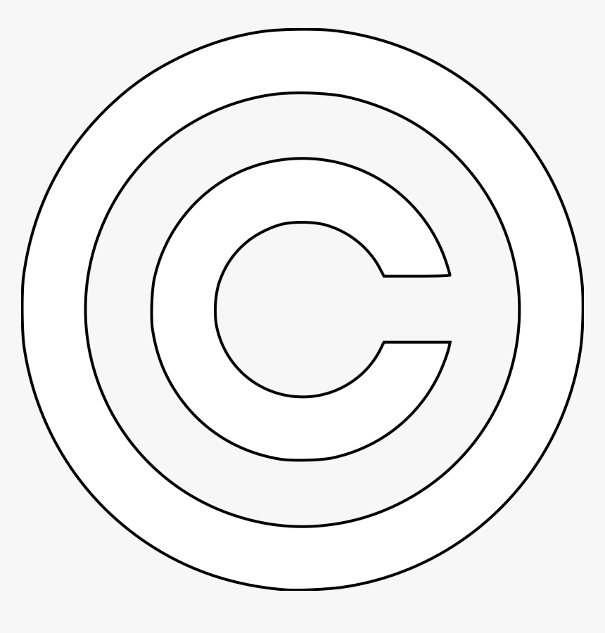 Copyright Symbol Download Transparent Png Image - Copyright Sign White Png, Png Download, Free Download