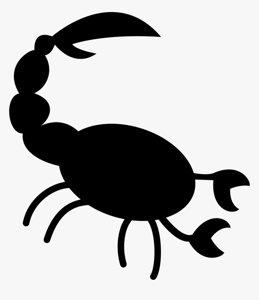 Scorpion Shape - Black And White Scorpion Icon, HD Png Download, Free Download