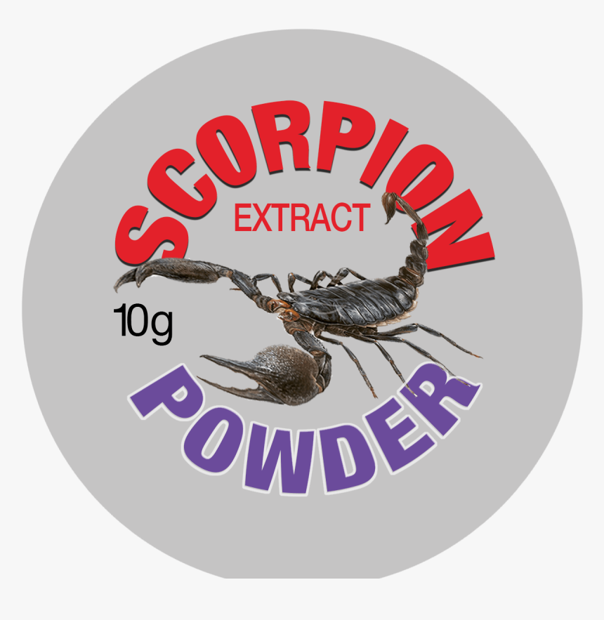 Scorpion Powder Label - Crab, HD Png Download, Free Download