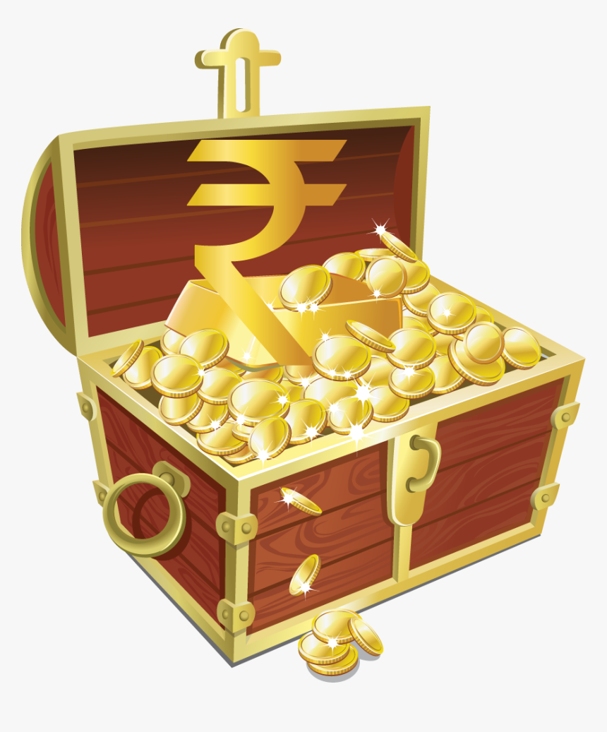 Transparent Treasure Chest Clipart No Background - Gold Bars Treasure Chest, HD Png Download, Free Download