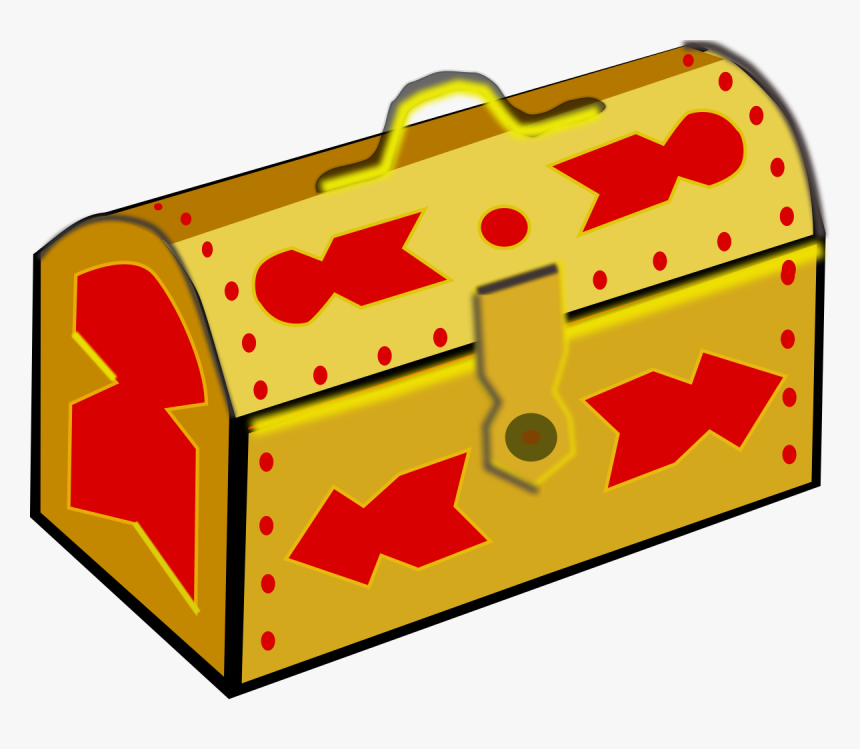 Treasure-chest Svg Clip Arts - Treasure Chest Clip Art, HD Png Download, Free Download