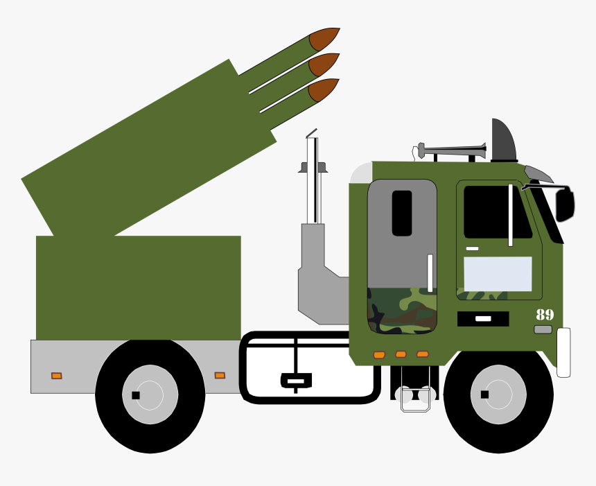 Missile Truck V4 Clip Arts - Missile Launcher Clip Art Png, Transparent Png, Free Download