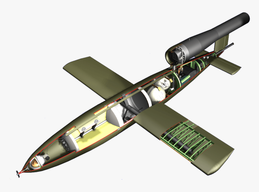 German V1 Flying Bomb, HD Png Download, Free Download