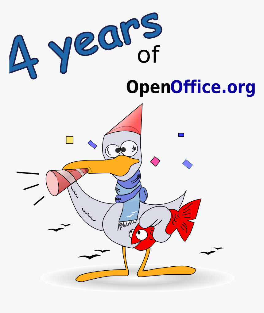 Otto 4 Year Celebration Clip Arts - Party Bird, HD Png Download, Free Download