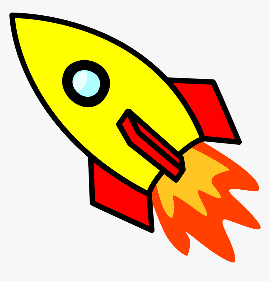 Spaceship Clipart Free Rocket Spaceship Space Travel - Rocket Clipart, HD Png Download, Free Download