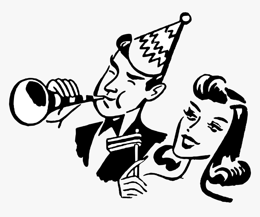 New Years Party Clip Arts - New Years Party Clip Art, HD Png Download, Free Download