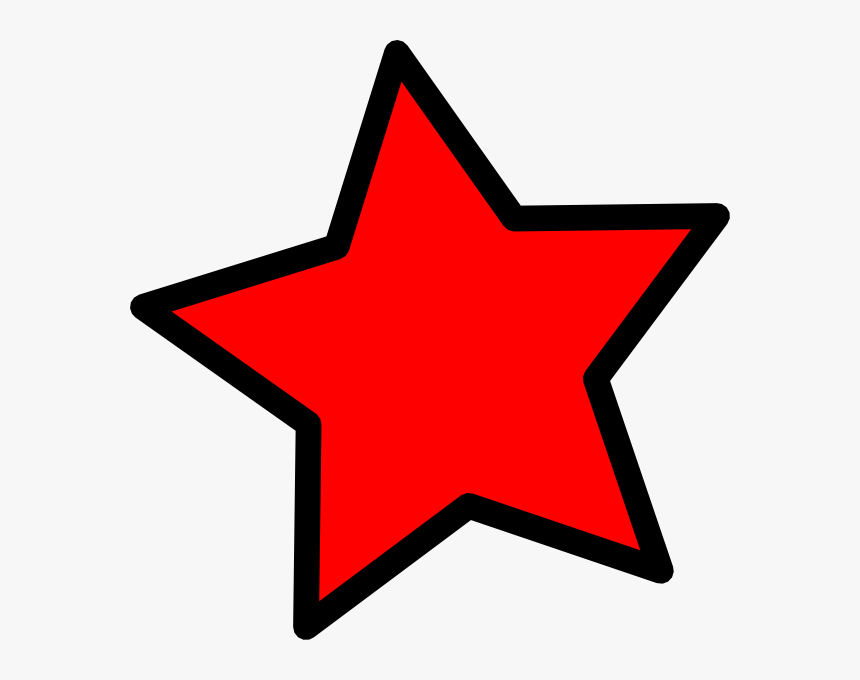 Red Star Clip Art - Red And Black Stars, HD Png Download, Free Download