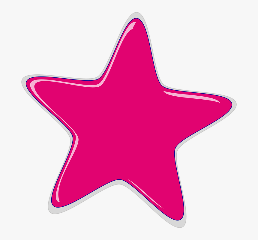 Red Star Clipart - Pink Star Clipart, HD Png Download, Free Download