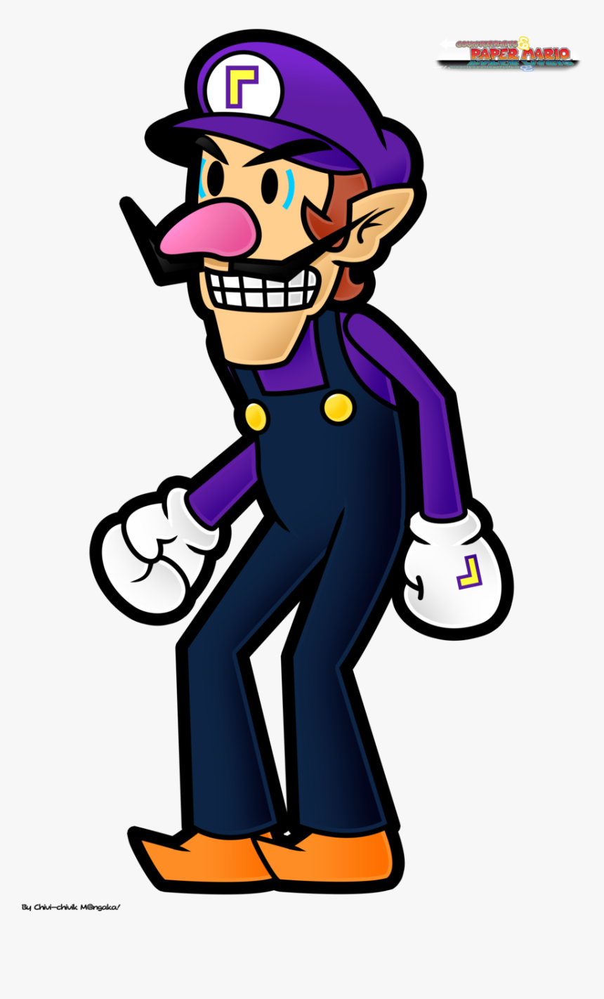 Super Paper Mario Waluigi, HD Png Download, Free Download