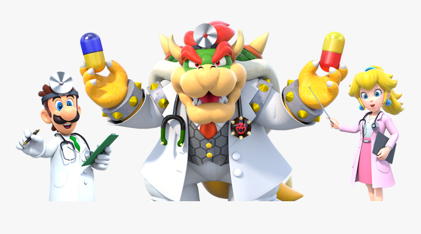 A Few Dr Mario World Doctors - Dr Mario World Bowser, HD Png Download, Free Download