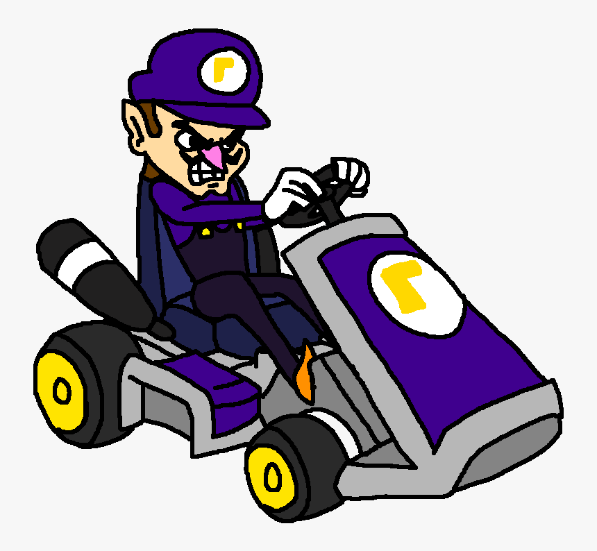 Mario Kart Art Day - Mario Kart Waluigi Png, Transparent Png, Free Download