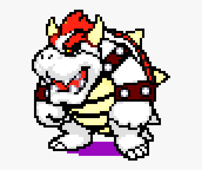 Dry Bowser Pixel Art, HD Png Download, Free Download