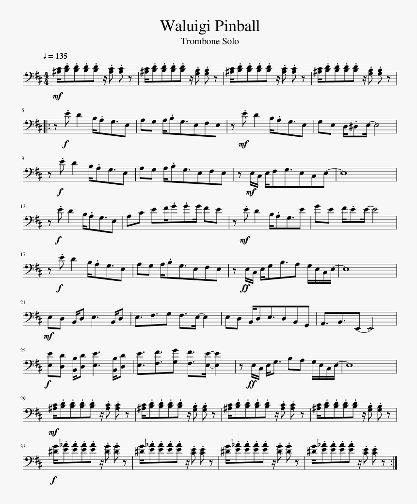 Rolling In The Deep Trumpet Sheet Music, HD Png Download, Free Download