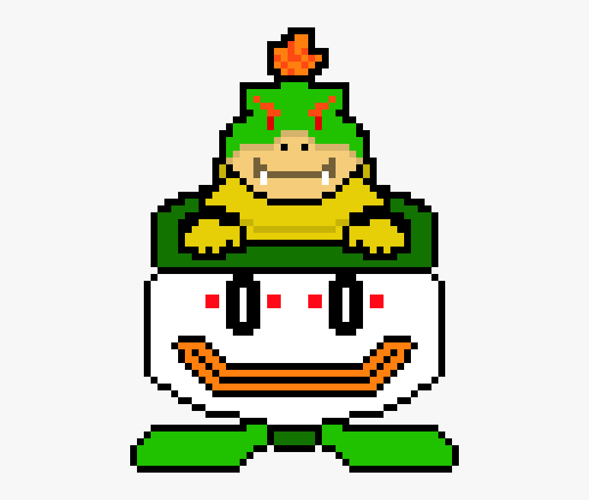 Pixel Art Bowser Jr, HD Png Download, Free Download